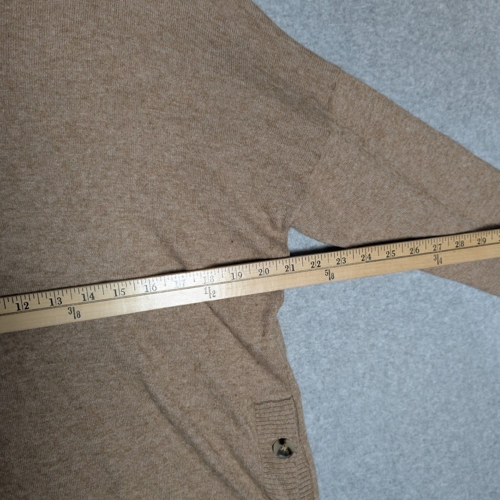 Madewell Turtleneck Sweater Womens XL Tan‎ Side Button Minimalist Cozy Earthy - Picture 6 of 8